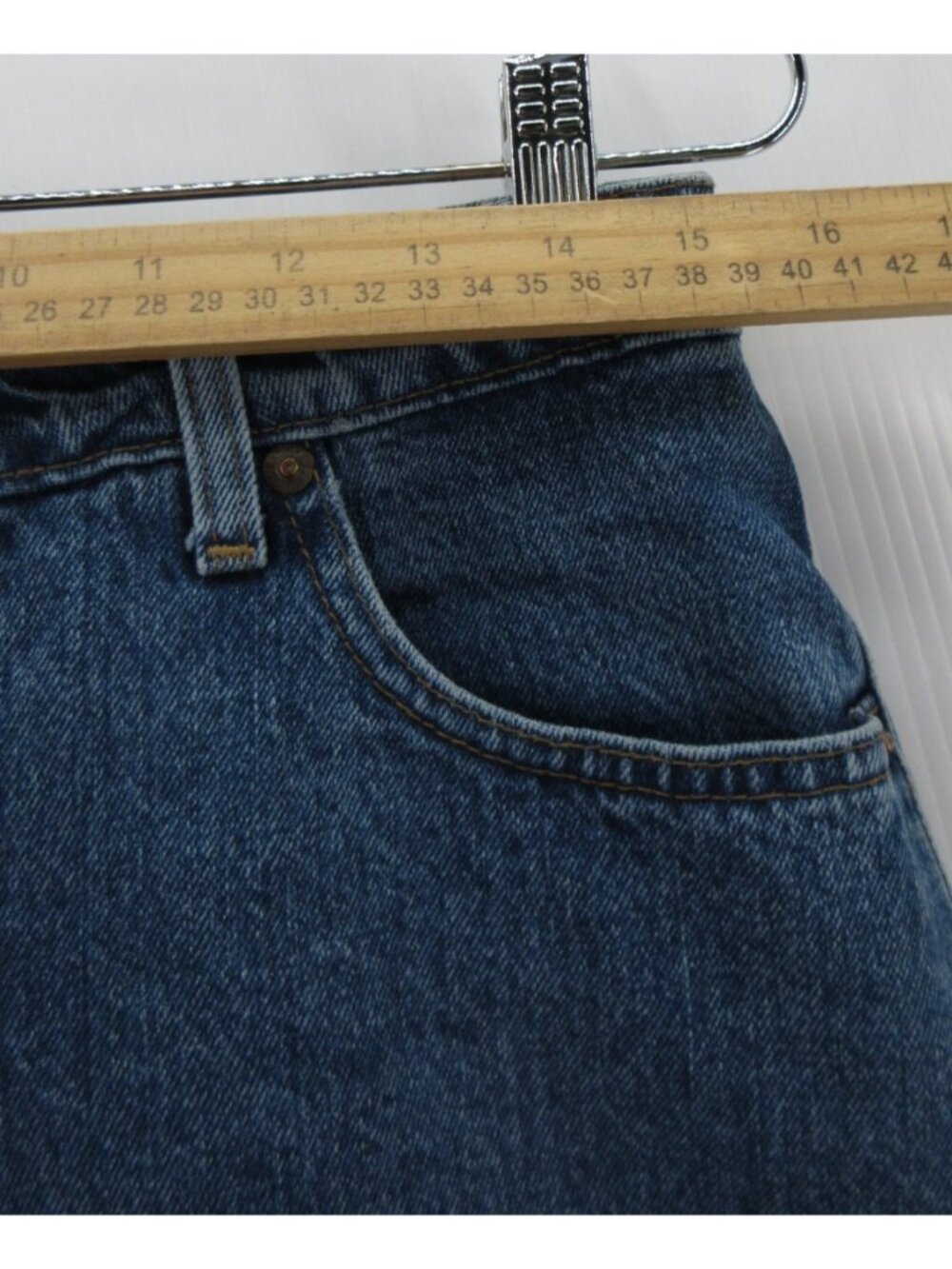 VINTAGE Banana Republic Jeans 14 Safari Travel Denim Pants 90s USA - Picture 3 of 10